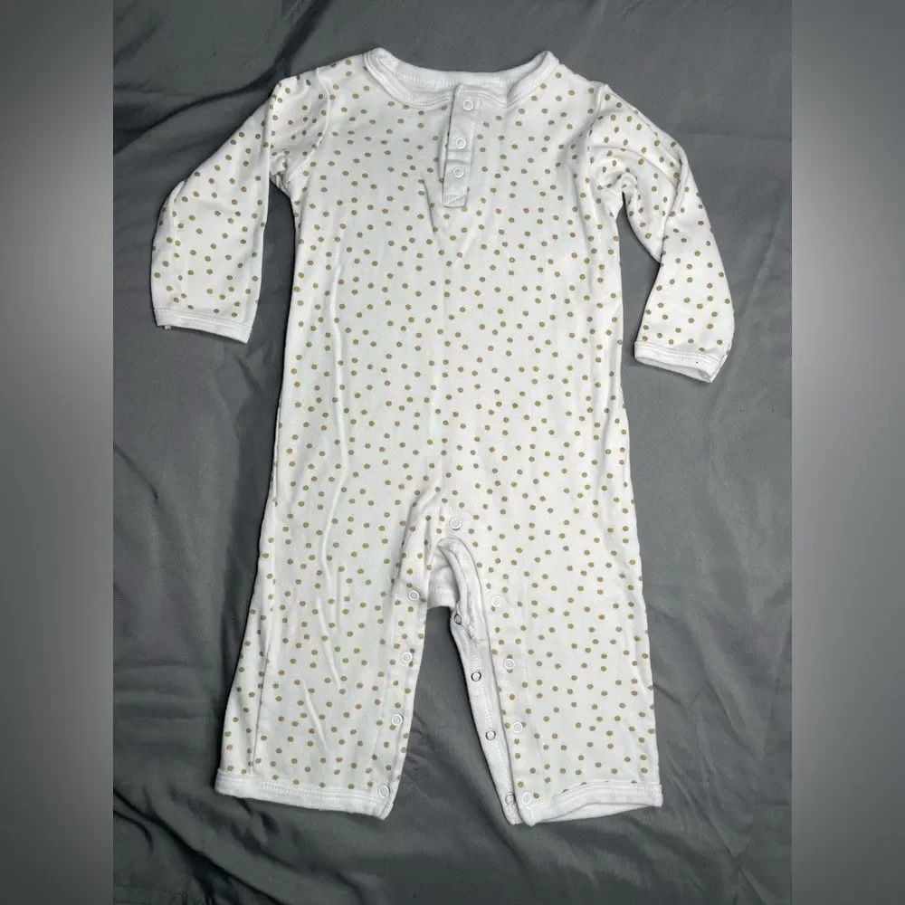 Baby Girl Heart Print Onesies Set